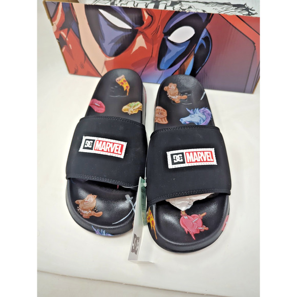 RARE DC Shoes Marvel Deadpool Collection Manual Skate slides Size 9 sandals main image 5